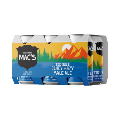 Picture of Mac's Too Easy Juicy Hazy Pale Ale Cans 6x330ml