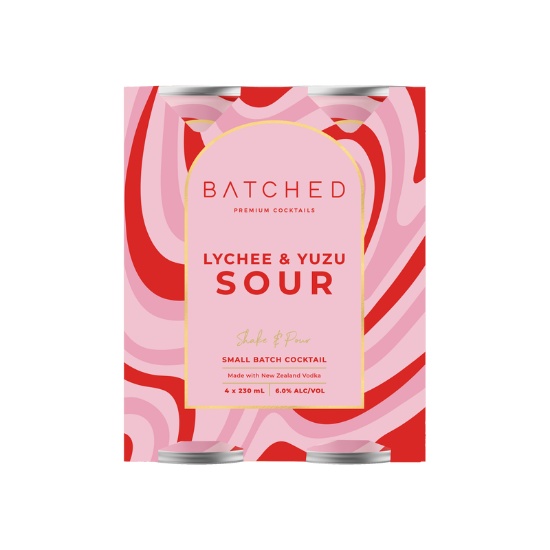 Picture of Batched Lychee & Yuzu Sour 6% Cans 4x230ml