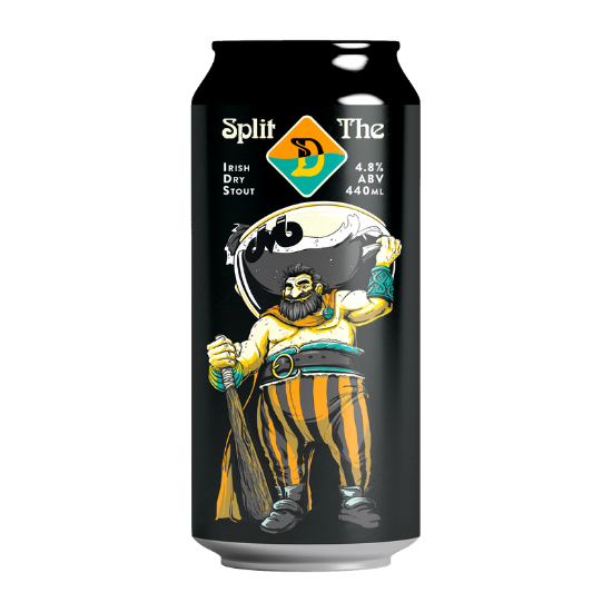 Picture of Double Vision Split the D Irish Dry Stout Can 440ml