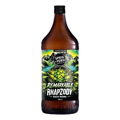 Picture of Sprig & Fern Remarkable Rhapzody Hazy NZIPA Bottle 888ml