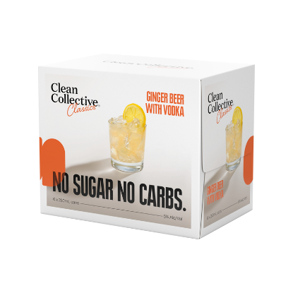 Picture of Clean Collective Ginger Beer with Vodka 5% Cans 6x250ml