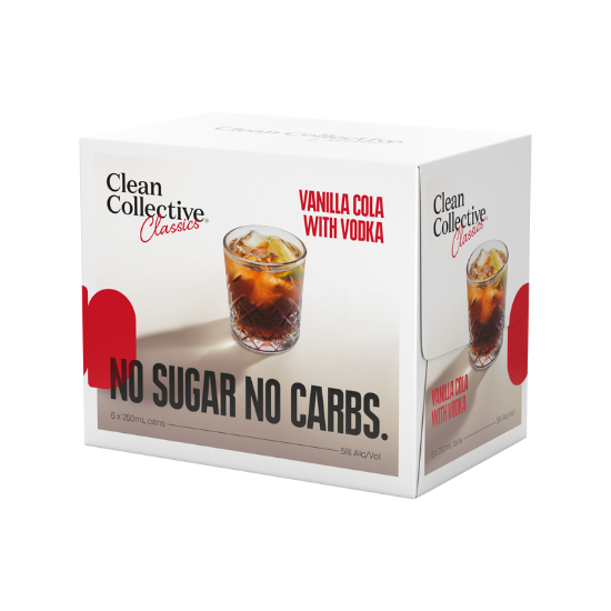 Picture of Clean Collective Classics Vanilla Cola 5% Cans 6x250ml