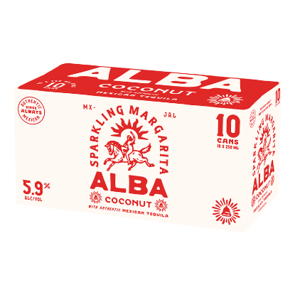 Picture of Alba Coconut Sparkling Margarita 5.9% Cans 10x250ml