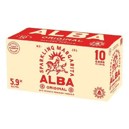 Picture of Alba Original Sparkling Margarita 5.9% Cans 10x250ml