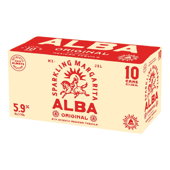 Picture of Alba Original Sparkling Margarita 5.9% Cans 10x250ml
