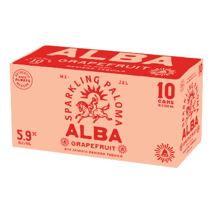 Picture of Alba Grapefruit Sparkling Paloma 5.9% Cans 10x250ml