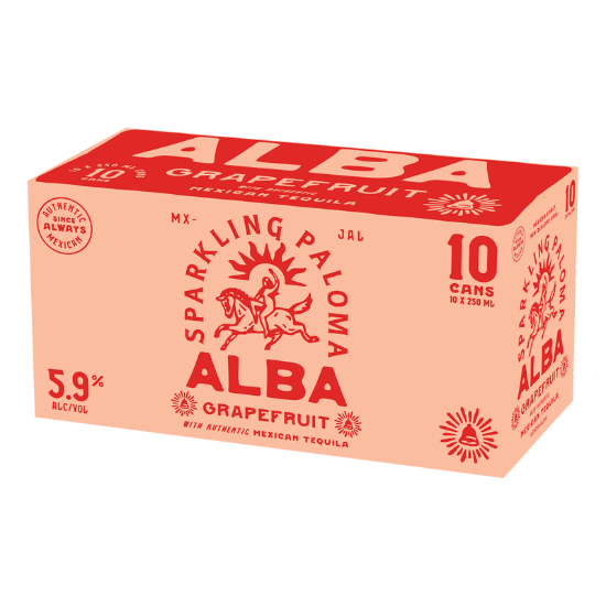 Picture of Alba Grapefruit Sparkling Paloma 5.9% Cans 10x250ml