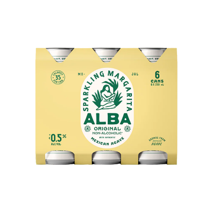 Picture of Alba Non-Alcoholic Original Sparkling Margarita Cans 6x250ml