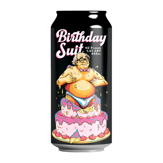 Picture of Double Vision Birthday Suit NZ Pilsner Can 440ml