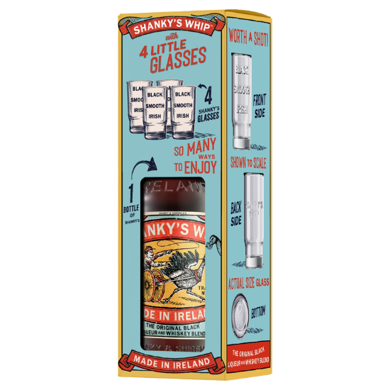 Picture of Shanky's Whip with 4 Little Glasses Gift Pack 700ml