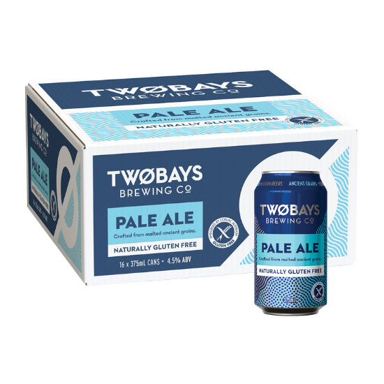 Picture of TWØBAYS Brewing Co Pale Ale Gluten-Free Cans 4x4x375ml