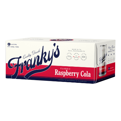 Picture of Franky's Classic Raspberry Cola 6% Cans 10x330ml