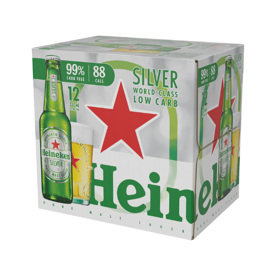 Picture of Heineken Silver Low Carb Bottles 12x330ml