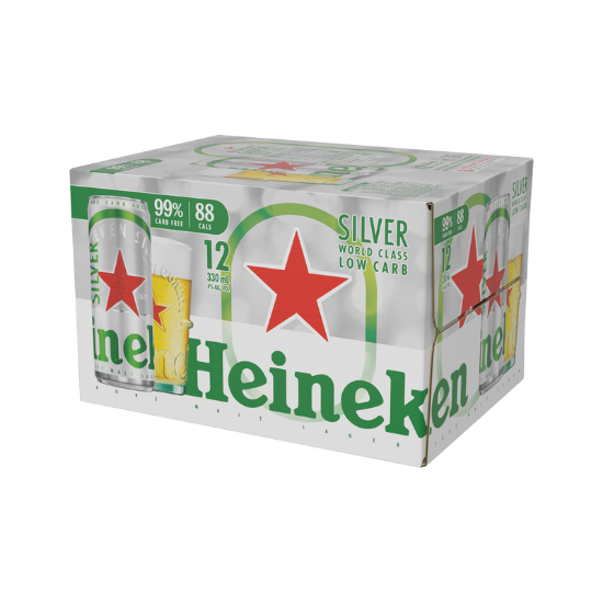 Picture of Heineken Silver Low Carb Cans 12x330ml