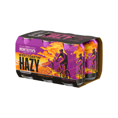 Picture of Monteith's West Coastin' Hazy IPA Cans 6x330ml