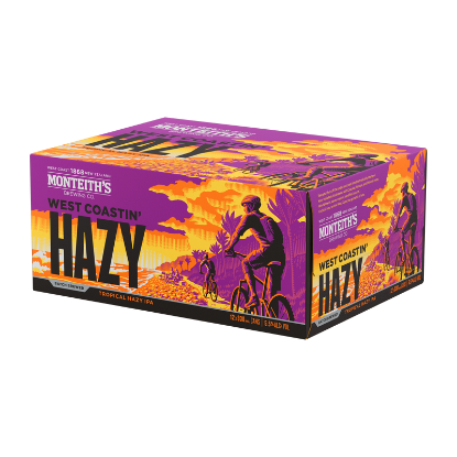 Picture of Monteith's West Coastin' Hazy IPA Cans 12x330ml