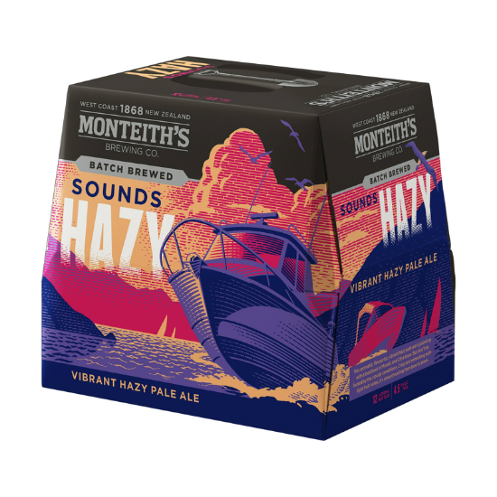 Picture of Monteith's Sounds Hazy Pale Ale Bottles 12x330ml
