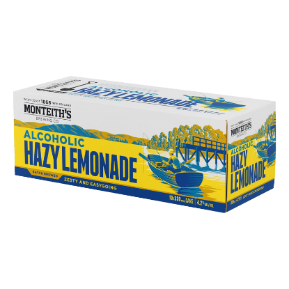 Picture of Monteith's Alcoholic Hazy Lemonade Cans 10x330ml