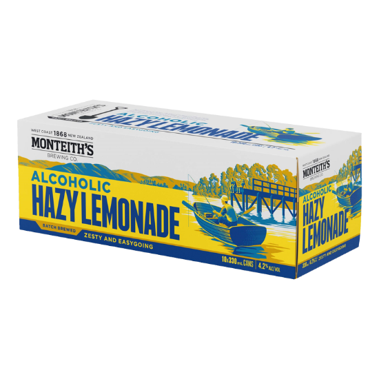 Picture of Monteith's Alcoholic Hazy Lemonade Cans 10x330ml