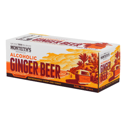 Picture of Monteith's Alcoholic Ginger Beer Cans 10x330ml