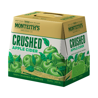 Picture of Monteith's Crushed Apple Cider Bottles 12x330ml