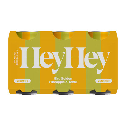 Picture of Hey Hey Gin, Golden Pineapple & Tonic 5% Cans 6x330ml