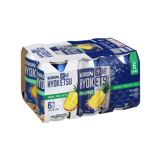 Picture of Kirin Hyoketsu Pineapple Vodka Soda 6% Cans 6x330ml