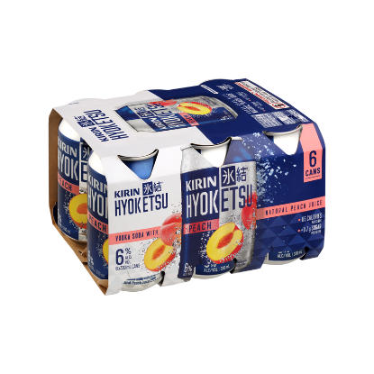 Picture of Kirin Hyoketsu Peach Vodka Soda 6% Cans 6x330ml