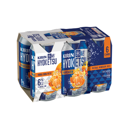 Picture of Kirin Hyoketsu Mandarin Vodka Soda 6% Cans 6x330ml