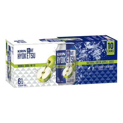 Picture of Kirin Hyoketsu Green Apple Vodka Soda 6% Cans 10x330ml