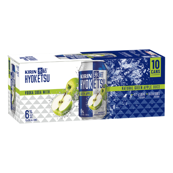 Picture of Kirin Hyoketsu Green Apple Vodka Soda 6% Cans 10x330ml