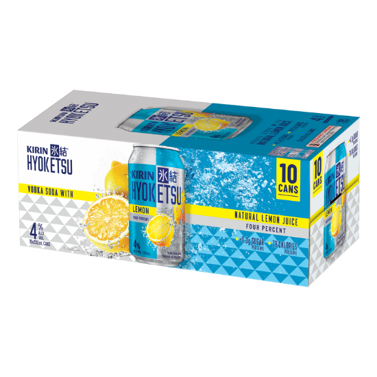 Picture of Kirin Hyoketsu Lemon Vodka Soda 4% Cans 10x330ml