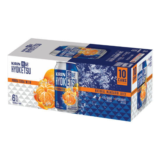 Picture of Kirin Hyoketsu Mandarin Vodka Soda 6% Cans 10x330ml