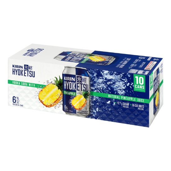 Picture of Kirin Hyoketsu Pineapple Vodka Soda 6% Cans 10x330ml