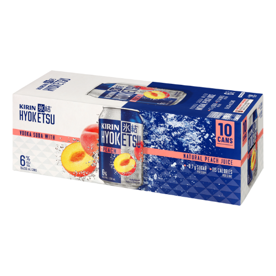 Picture of Kirin Hyoketsu Peach Vodka Soda 6% Cans 10x330ml