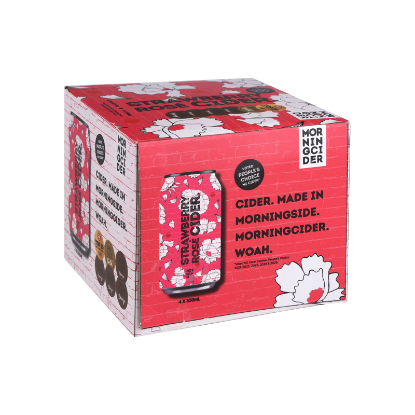 Picture of Morningcider Strawberry Rosé Cider Cans 4x330ml