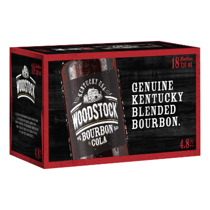 Picture of Woodstock & Cola 4.8% Bottles 18x330ml