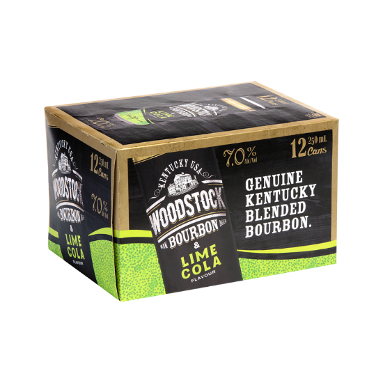 Picture of Woodstock & Lime Cola 7% Cans 12x250ml