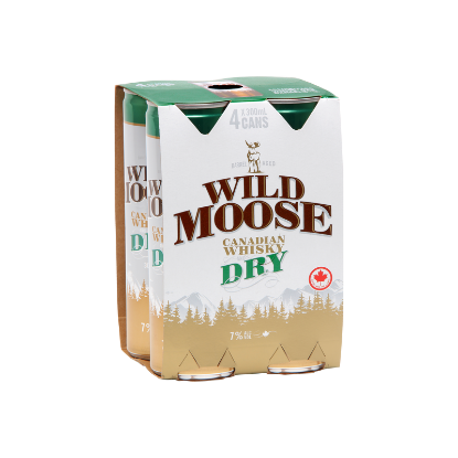 Picture of Wild Moose & Dry 7% Cans 4x300ml