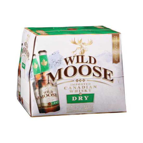 Picture of Wild Moose & Dry 4.8% Bottles 12x330ml