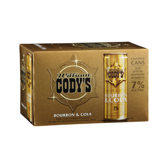 Picture of Cody's & Cola VSKB 7% Cans 12x250ml