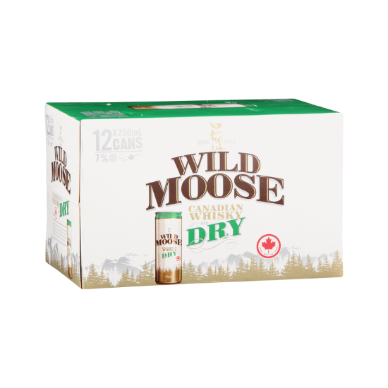 Picture of Wild Moose & Dry 7% Cans 12x250ml