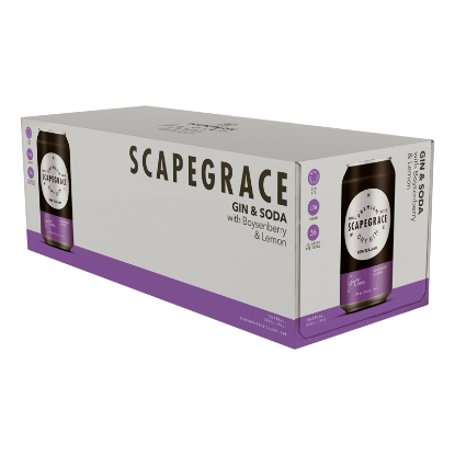 Picture of Scapegrace Gin & Soda with Boysenberry & Lemon 5% Cans 10x330ml