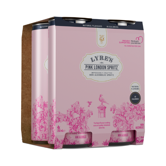Picture of Lyre's Non-Alcoholic Pink London Spritz Cans 4x250ml