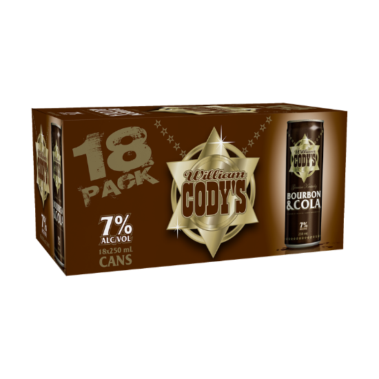Picture of Cody's & Cola 7% Cans 18x250ml
