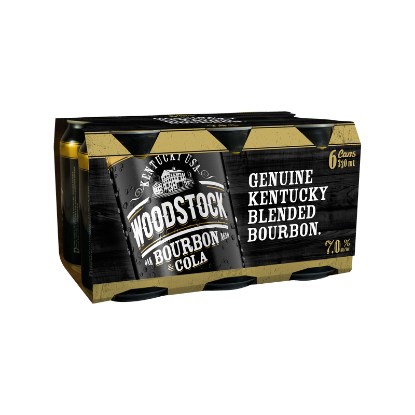 Picture of Woodstock & Cola 7% Cans 6x330ml