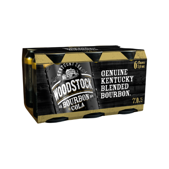 Picture of Woodstock & Cola 7% Cans 6x330ml