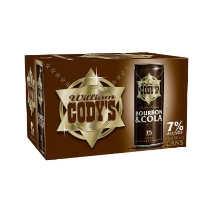 Picture of Cody's & Cola 7% Cans 12x250ml