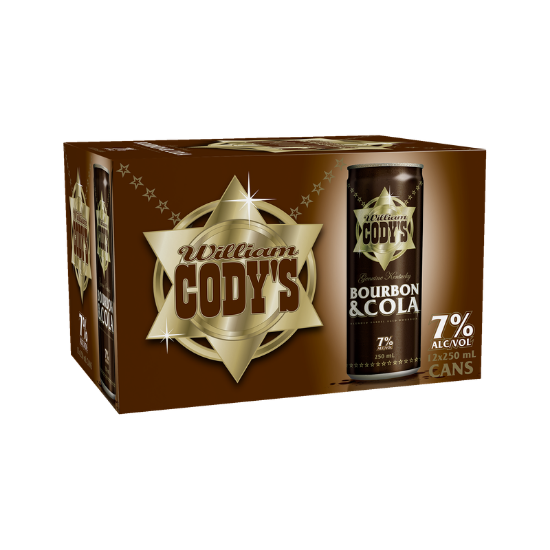 Picture of Cody's & Cola 7% Cans 12x250ml