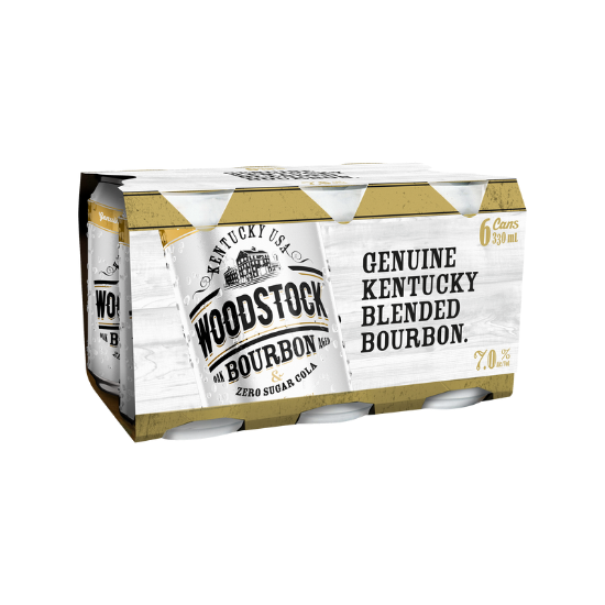 Picture of Woodstock & Zero Sugar Cola 7% Cans 6x330ml